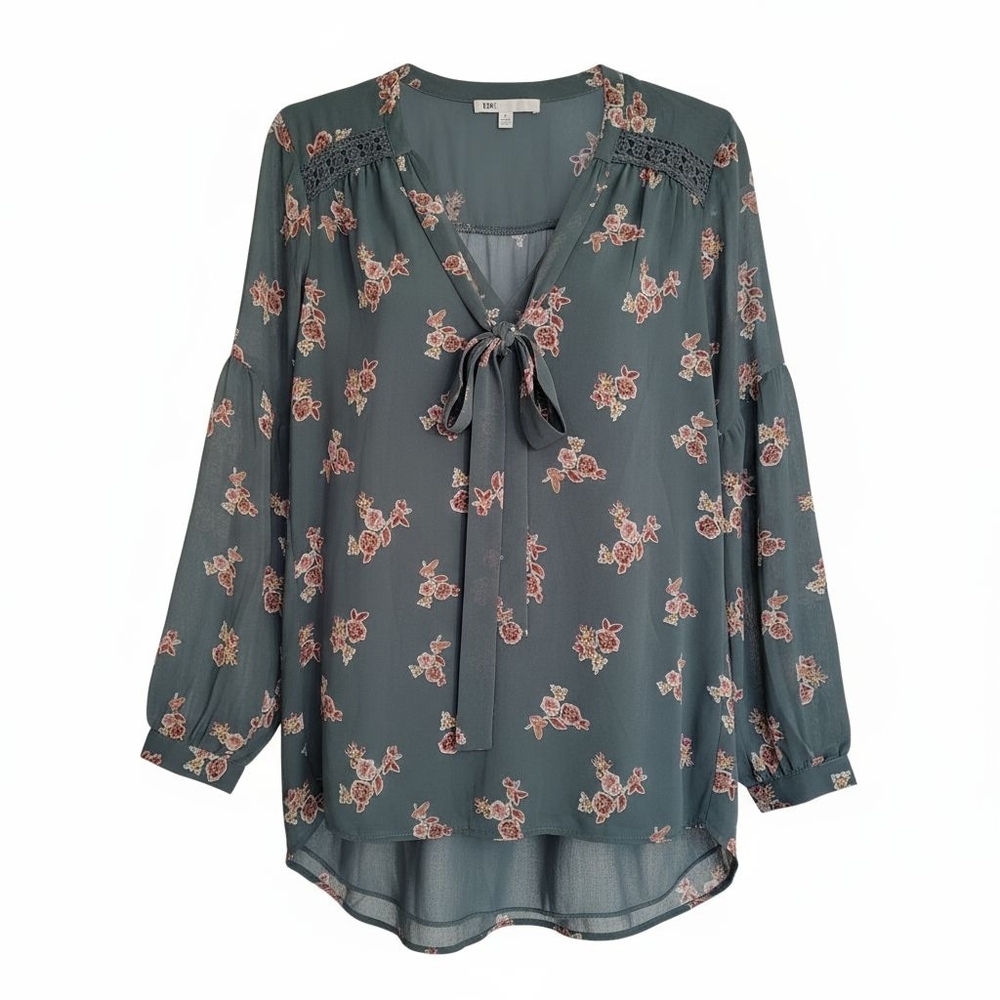 DR2 Women's Floral Long Sleeve Blouse - Small - NWT - Picture 2 of 2